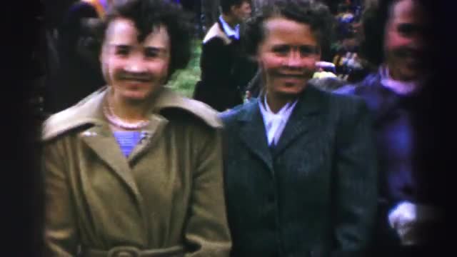 1952: women smile at the event ENGLAND