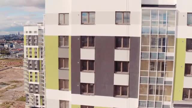 Flight Upward near Residential Multistory Quarters