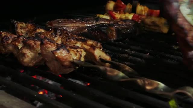 Chef Cooking Barbecue