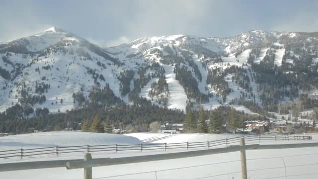 A Pan of Mountains in Wyoming