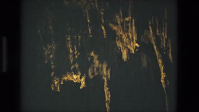 1978: view of large rocky formations taken from inside a cave FRANCE