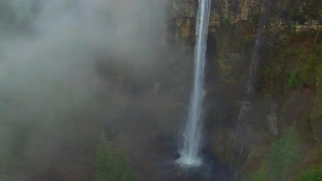 Aerial shot Vista House Oregon