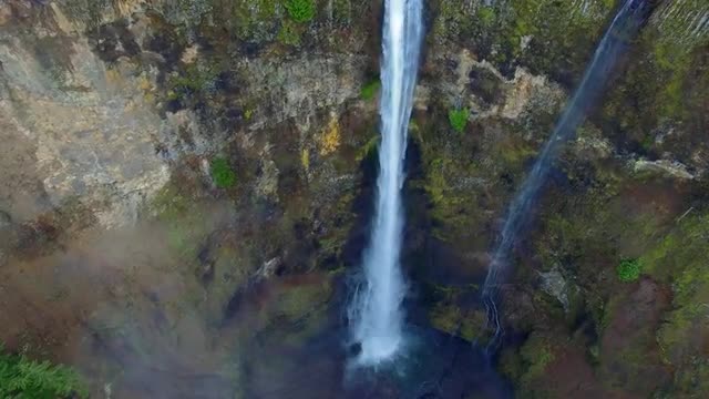 Aerial shot Vista House Oregon