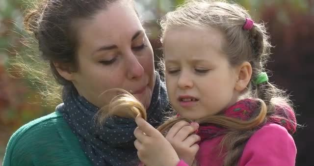 Mom and Daughter Having Fun.