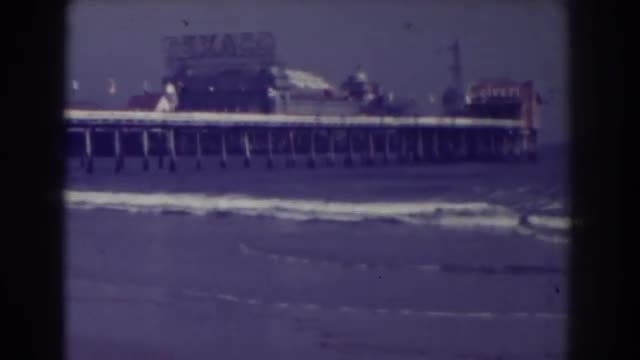 1938: watching the tides come in. ATLANTIC CITY NEW JERSEY