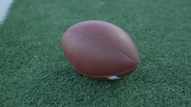 Football on Turf Field 