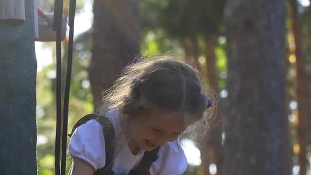 Little Girl Contorts Funny Faces