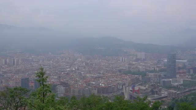 Wide view of Bilbao, Spain