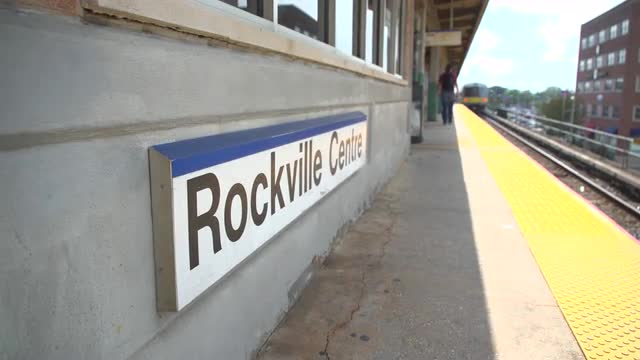 The Rockville Centre train leaving