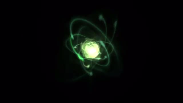A microscopic atomic particle system (Loop).
