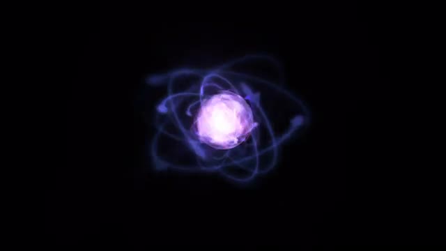 A microscopic atomic particle system (Loop).