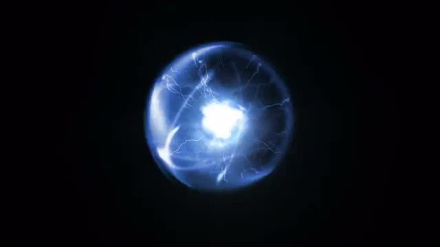 A microscopic atomic particle system (Loop).