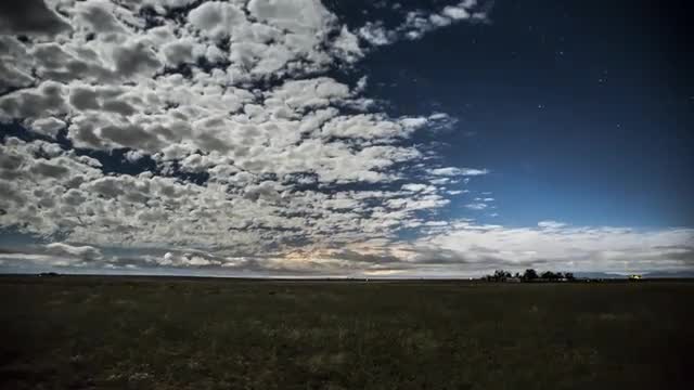 New Mexico Cloudscape, Night Timelapse - 4K