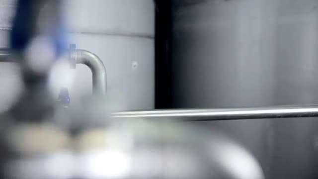 Modern technological industrial equipment. Pipelines, pumps, filters, gauges, sensors, motors. tank 