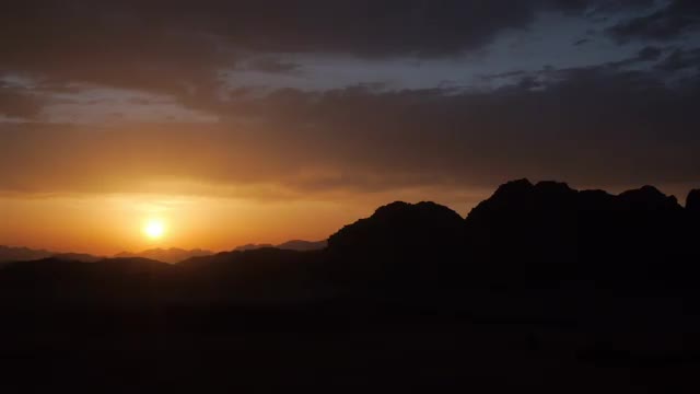 Sun Set in Wadi Rum Desert