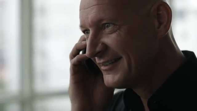 CU Man talking on cellphone