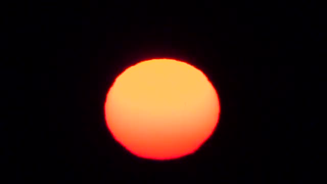 Close-up of morning sun, Hokkaido, Japan