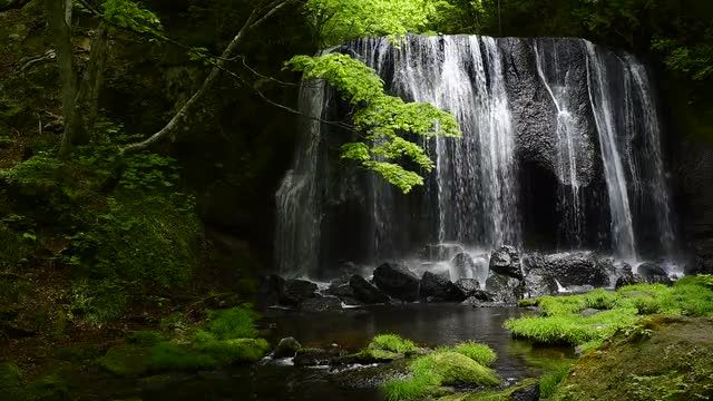 Tatsuzanfudou waterfall, Fukushima Prefecture, Japan