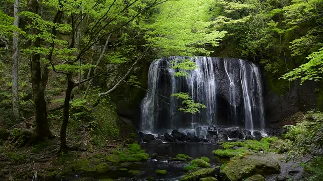 Tatsuzanfudou waterfall, Fukushima Prefecture, Japan