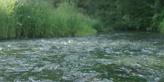 Slow motion river rapids handheld, RED 4K