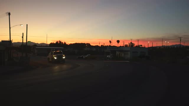 Rescue truck on W Broadway St, Needles Arizona