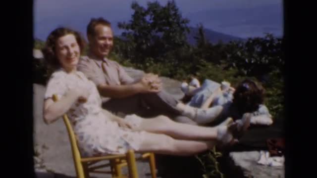 1947: two persons are stretched before other person opposite to them NEW YORK