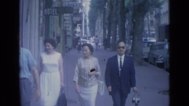 1962: two women and gentleman posing for camera. CANNES FRANCE
