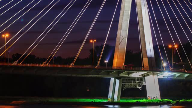 City Bridge Magic Hour Timelapse