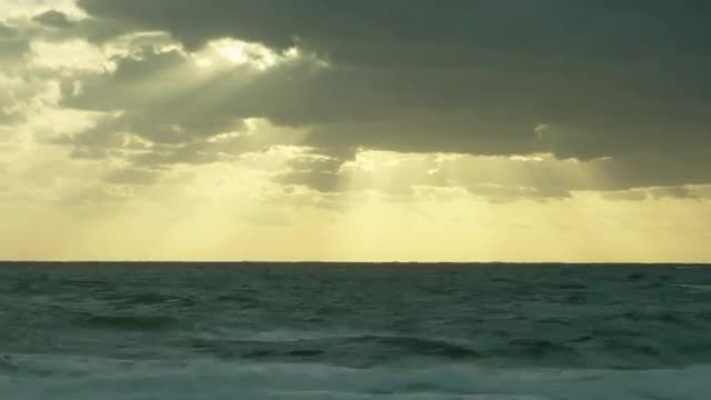 A sunset time lapse over the ocean