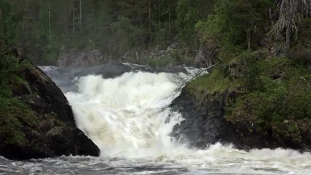 the Turbulent Water Flow of the River