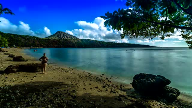 Hawaiian landscape in the morning