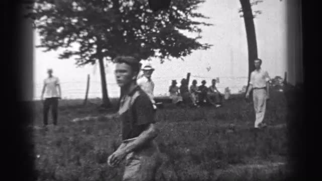 1937: black a white video of an amateur baseball game CLEVELAND OHIO 1937: black a white video of an amateur baseball game CLEVELAND OHIO