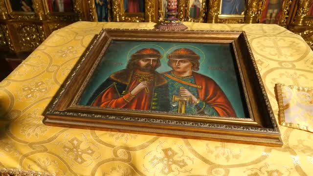 Image of Ancient Princes Boris and Gleb Cathedral Theodosius Day Chernihiv Portrait is a Religious I