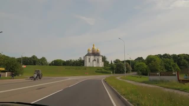 Catherine's Church Springtime Fresh Landscape Stormy Clouds Tourism in Ukraine Orthodox Church o