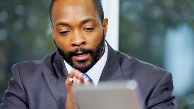 Portrait Male African American Businessman