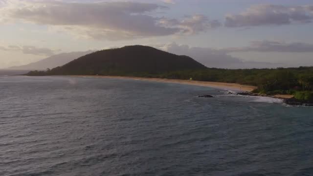 Aerial of an Hawaiian island