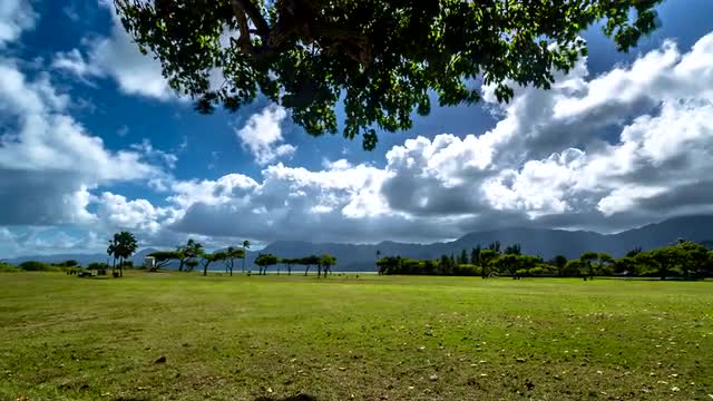 Clouds over the island 