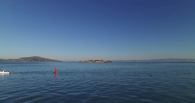 Flying towards Alcatraz