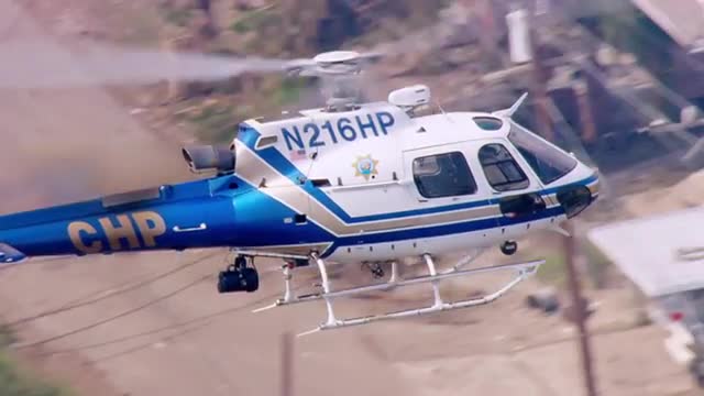 MS POV AERIAL TS Helicopter hovering over New Orleans / United States