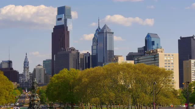 philadelphia city summer day panorama 4k pennsylvania usa philadelphia city summer day panorama 4k pennsylvania usa
