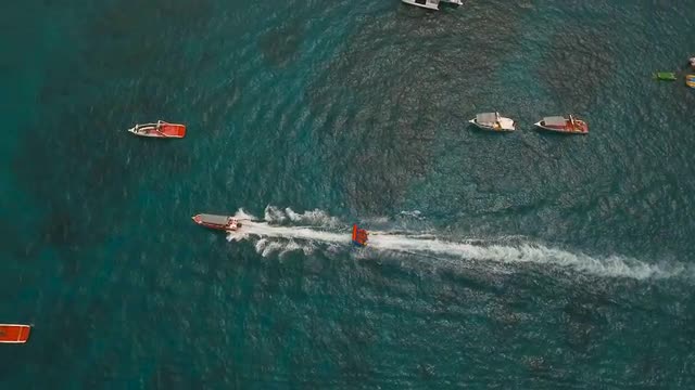 Sea attraction on the beach resort.Boracay island Philippines.
