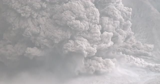 Volcanic Ash Billows Into Air In Pyroclastic Flow Volcanic Ash Billows Into Air In Pyroclastic Flow