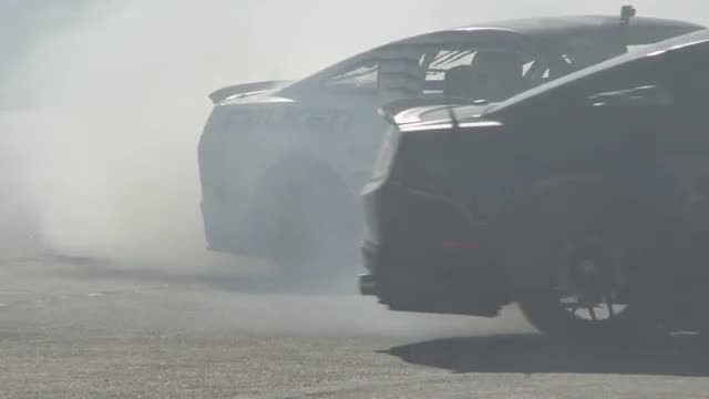 Mustang Drifting During Competition