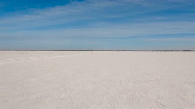 Winter snow field. Winter landscape.