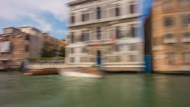 day venice grand canal ferry road trip ride panorama 4k time lapse italy