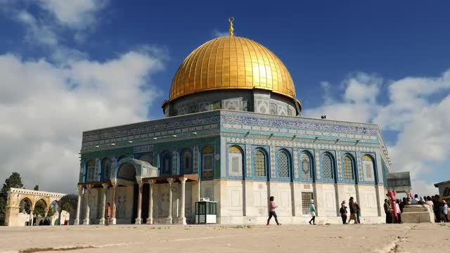 Dome of the Rock in Jerusalem over Temple Mount