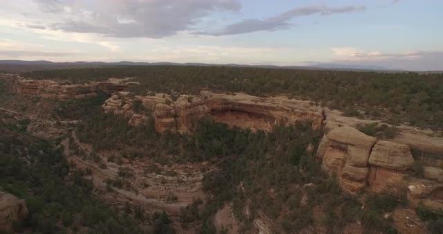 Aerial view of Mesa Verde National Park. Colorado USA