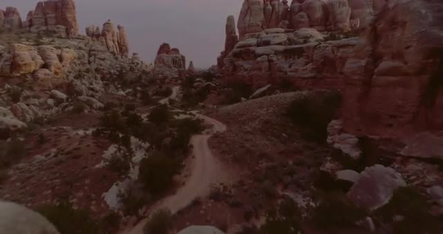 Aerial view of Needles. Canyonlands National Park. Utah USA
