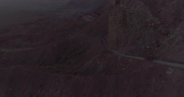 Aerial view of Smokey Mountain Road Grand Staircase. Escalante Utah USA