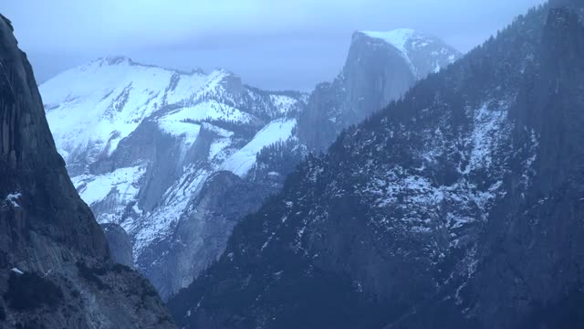 Half Dome in winter
